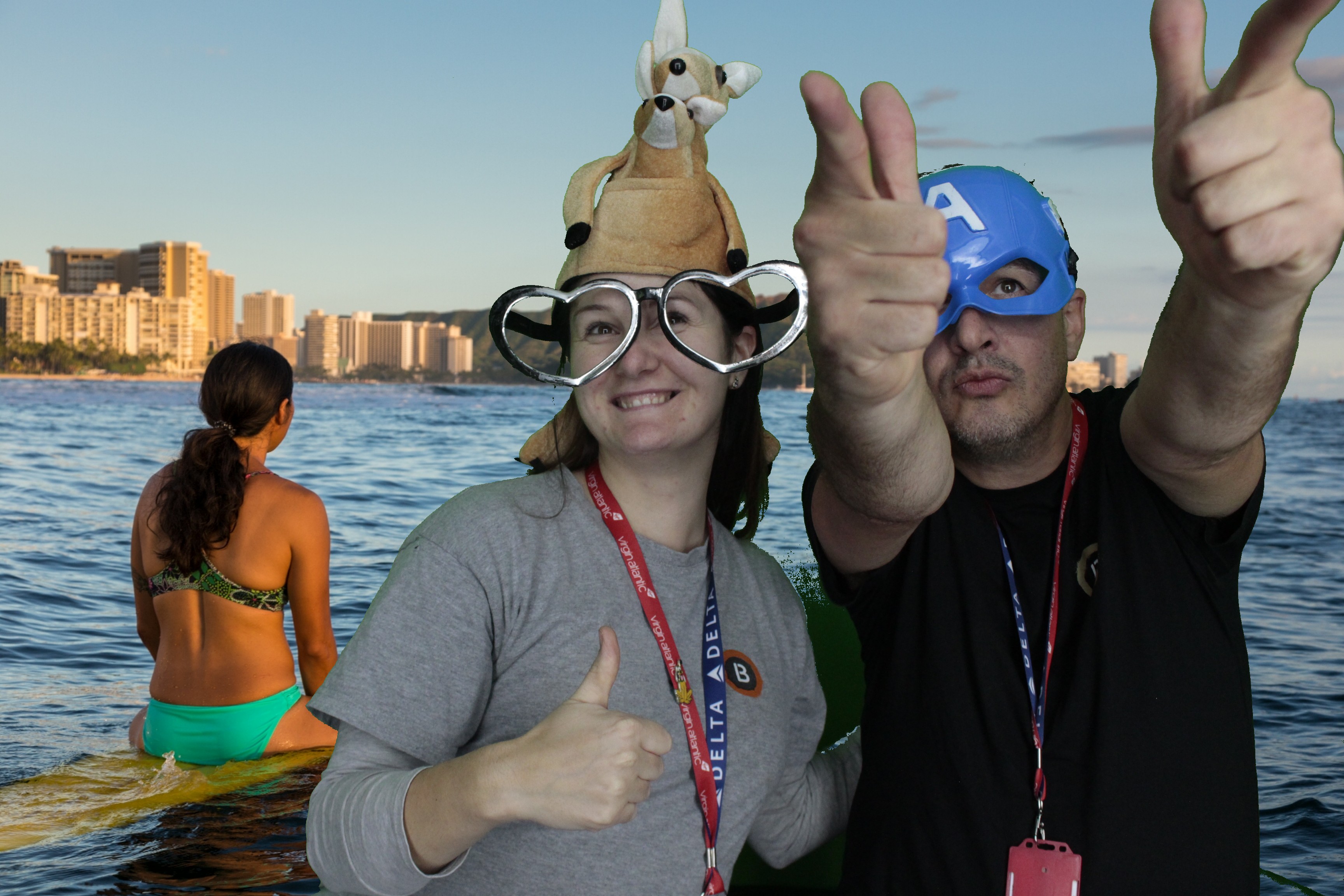 Hawaii Theme Virgin Holidays | View more photos from the event at gallery.myphotoboothexperience.co.uk/u/MyPhotoBoothExperienceLtd/Hawaii-Theme-Virgin-Holidays